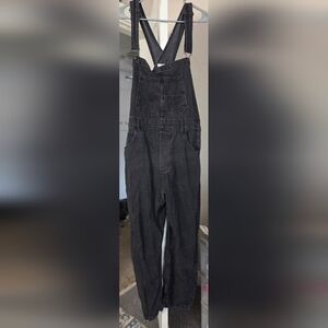 We The Free Ziggy Charcoal Denim Overalls